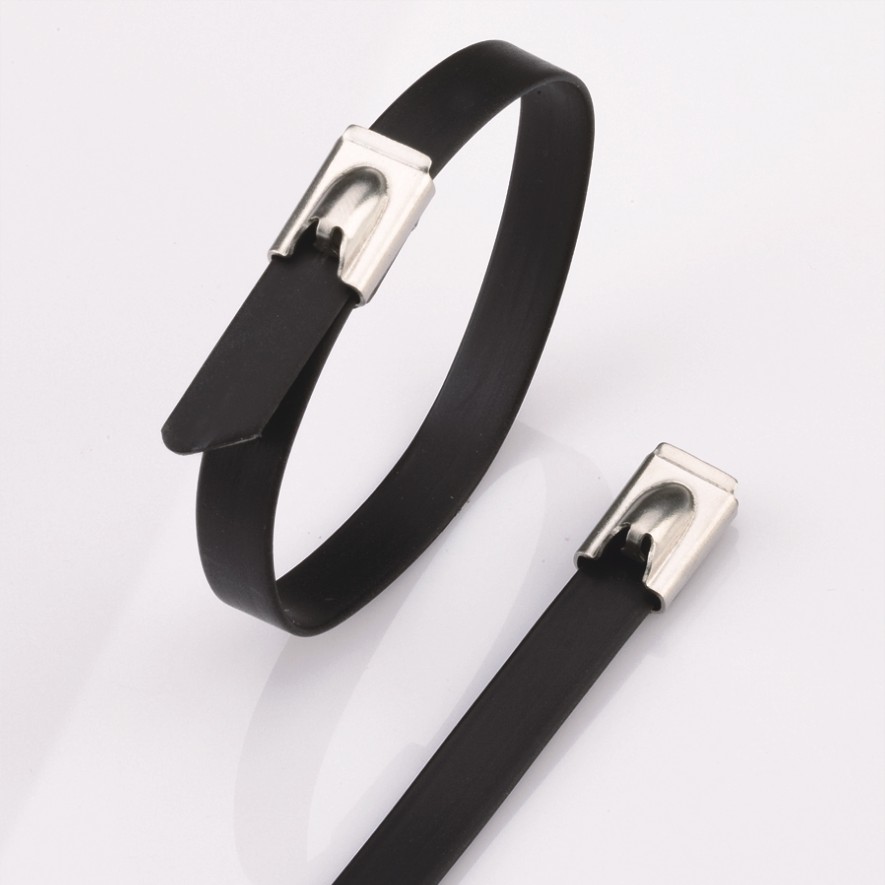 Carbhait Cábla Cruach Dhosmálta - Carbhait Brataithe PVC Ball-Lock